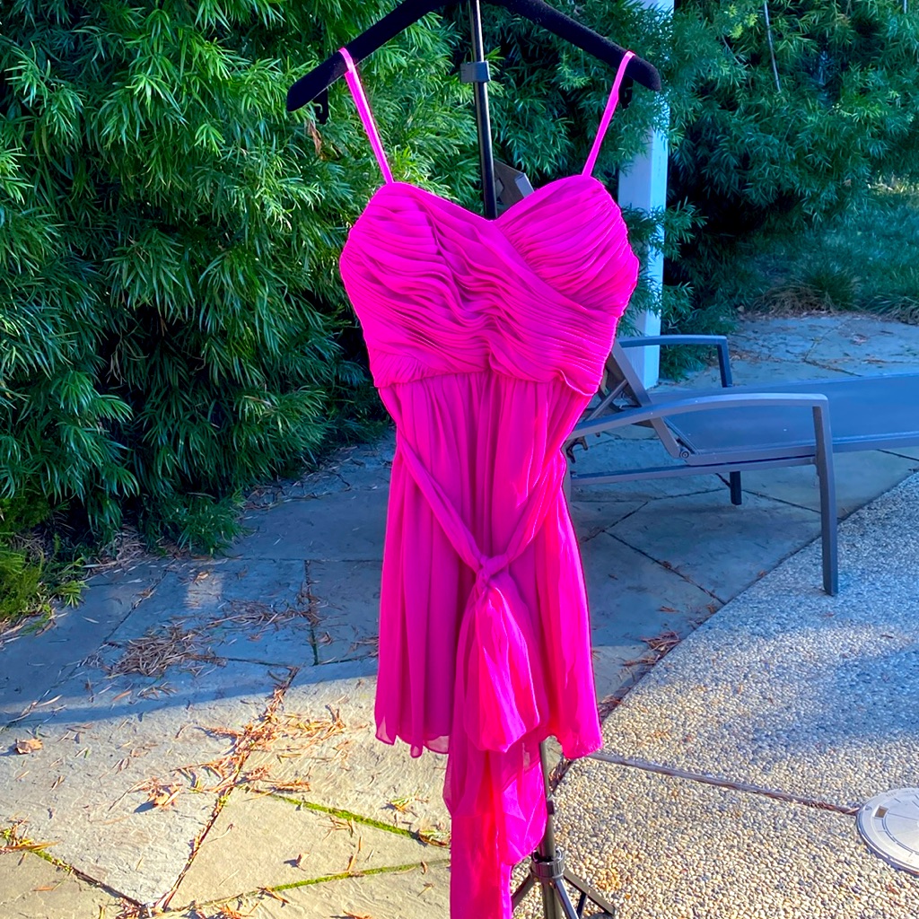 Jill Stuart Party Dress In Beautiful Fuchsia Pink, Size 4